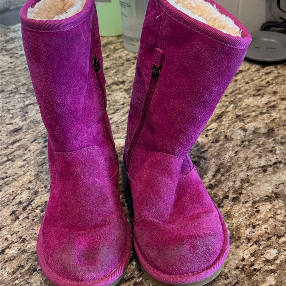 UGG Fuchsia Suede Boots